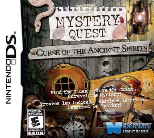 Mystery Quest Curse of the Ancient Spirits Nintendo DS - Like New