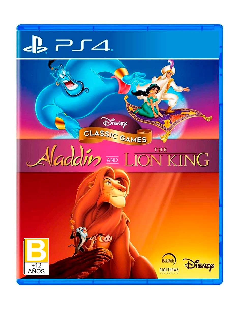 Disney Classic Games Aladdin and The Lion King PS4 PlayStation 4 - Like New