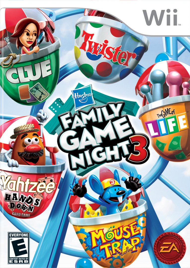 Hasbro Family Game Night 3 Nintendo Wii - Like New