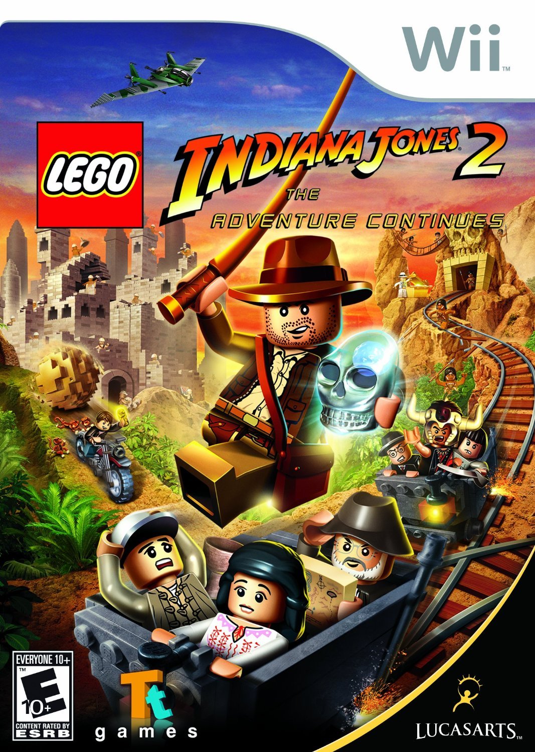 Lego Indiana Jones 2 The Adventure Continues Nintendo Wii AD/NM - Good