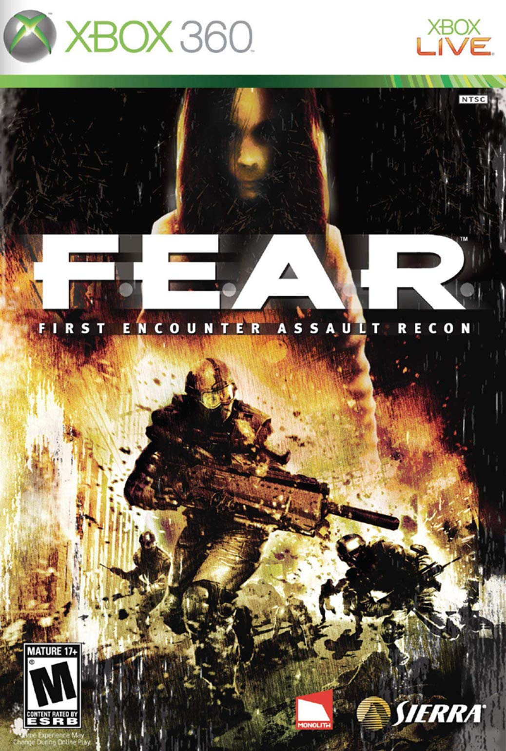 F.E.A.R. First Encounter Assault Recon Xbox 360 AD/MD Complete CIB - Good