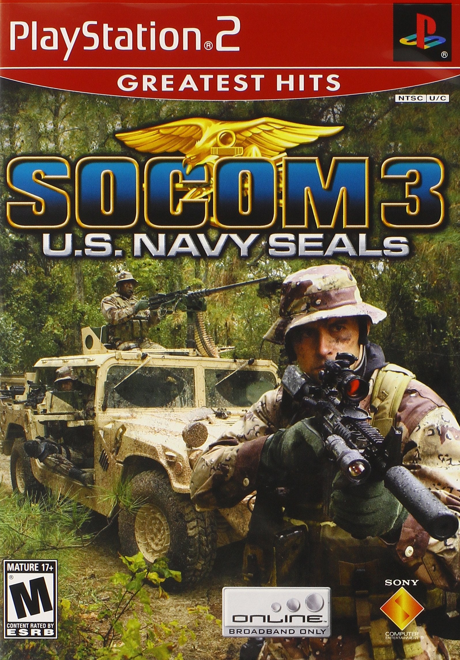 SOCOM 3 U.S. Navy Seals Greatest Hits PS2 PlayStation 2 AD/NM - Good