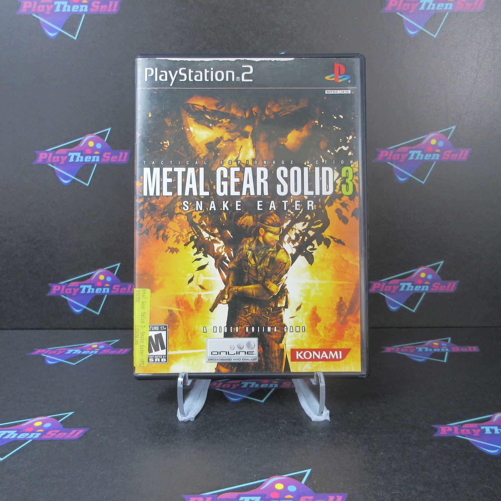 Metal Gear Solid 3 Snake Eater PS2 PlayStation 2 AD Complete CIB - Good