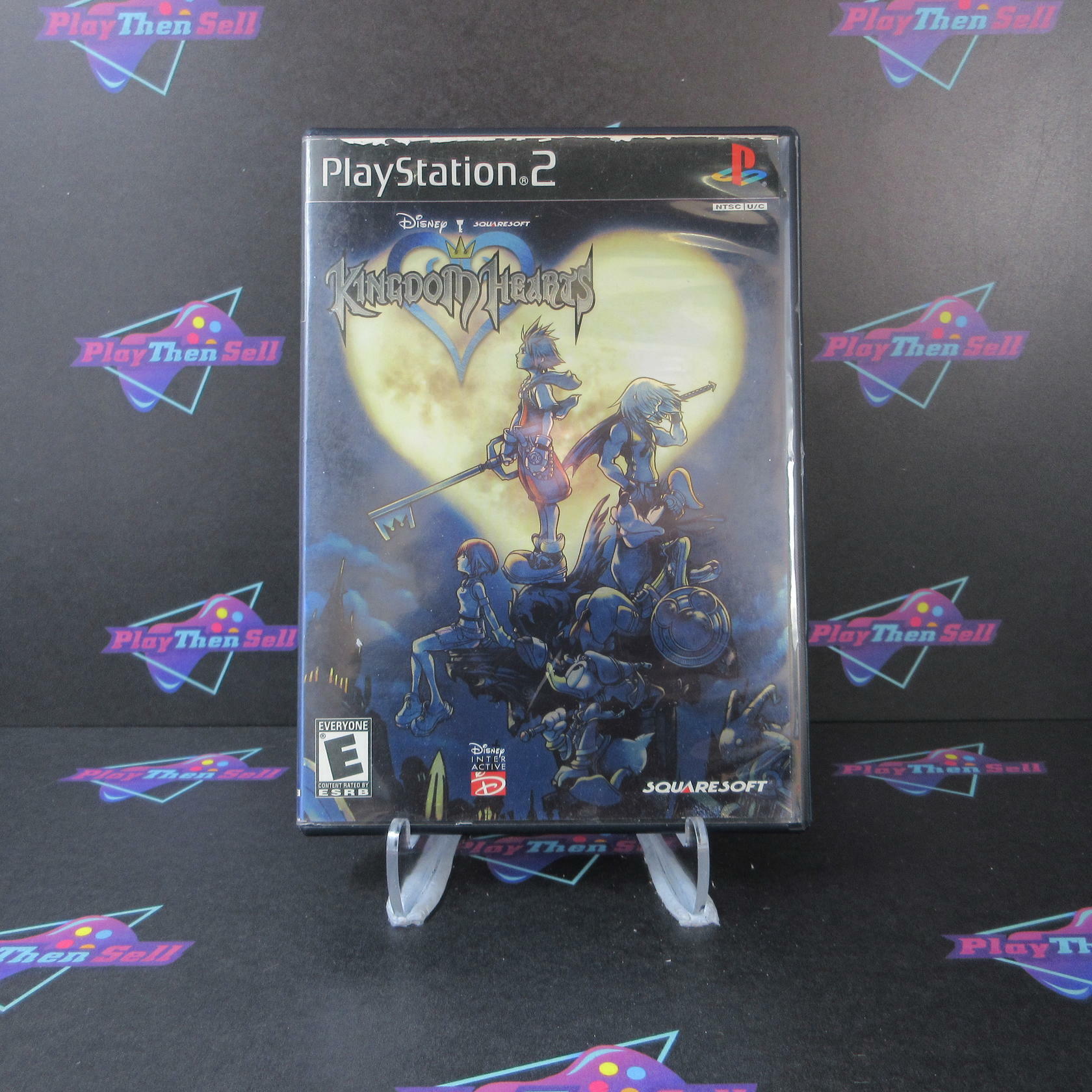 Kingdom Hearts + Reg Card PS2 PlayStation 2 AD Complete CIB - Good