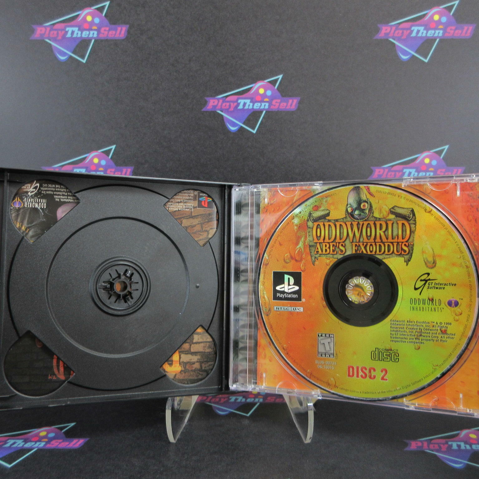 Oddworld Abe's Exoddus PS1 PlayStation 1 + Reg Card - Like New