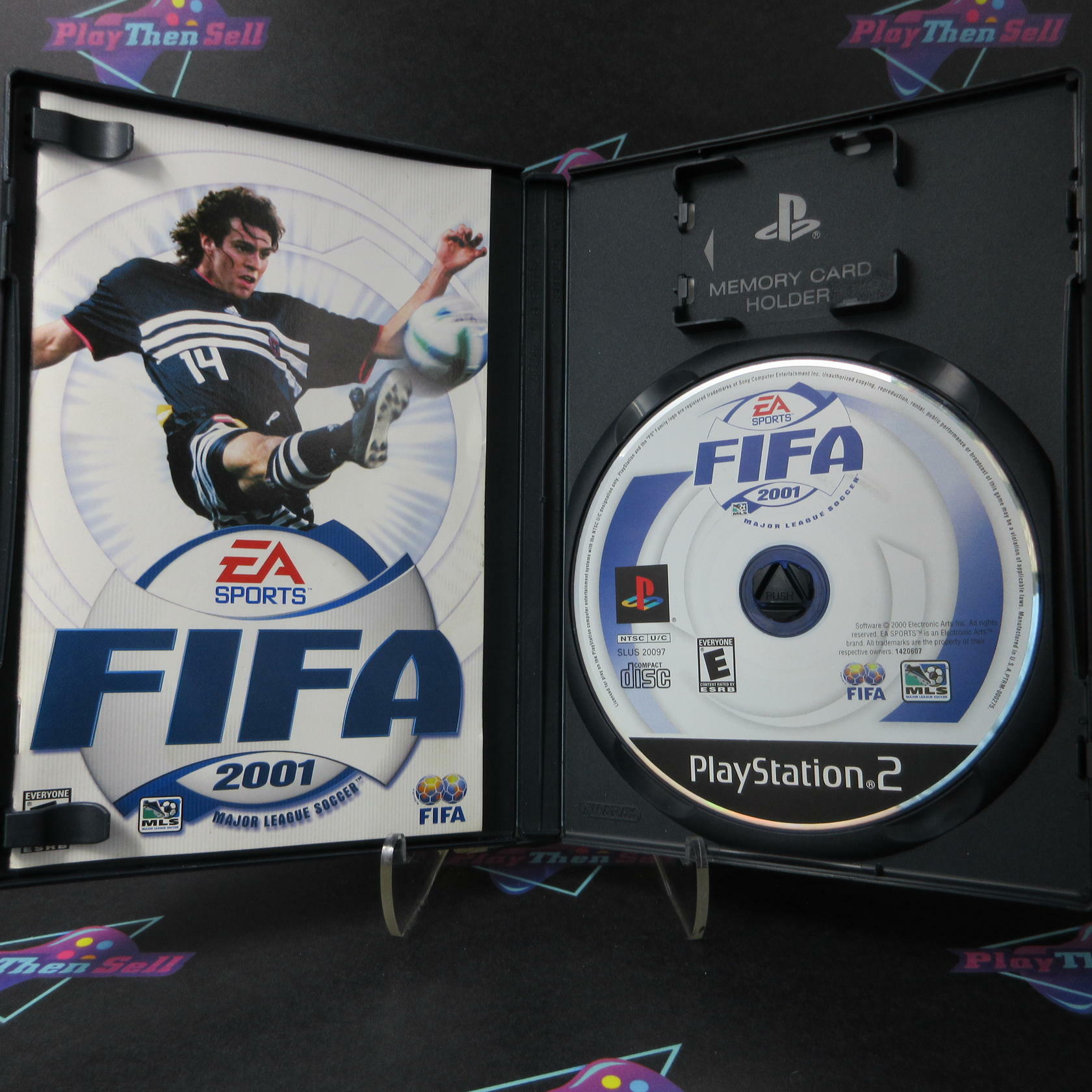 FIFA 2001 Major League Soccer + Reg Card PS2 PlayStation 2 AD Complete CIB - Good