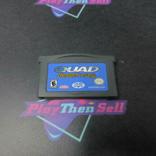 Quad Desert Fury Gameboy Advance Cart Only Authentic / Tested - Good