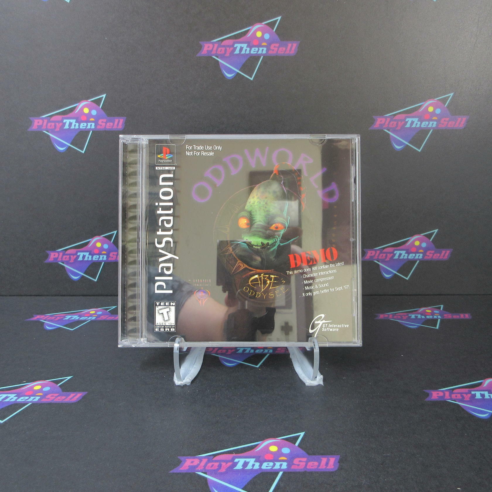 Oddworld Abe's Oddysee - Rare Demo Disc PS1 PlayStation 1 - Like New