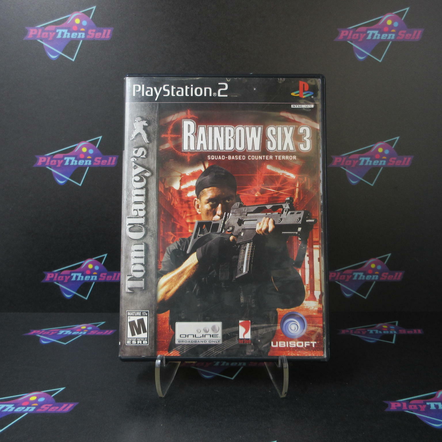 Tom Clancy's Rainbow Six 3 + Reg Card PS2 PlayStation 2 AD Complete CIB - Good