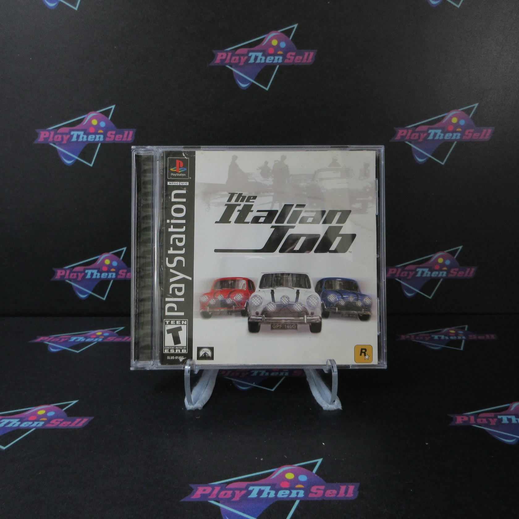 The Italian Job + Reg Card PS1 PlayStation 1 MD Complete CIB - Good