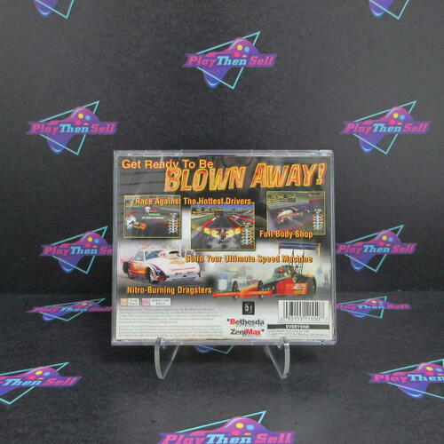 IHRA Drag Racing + Reg Card PS1 PlayStation 1 MD Complete CIB - Good