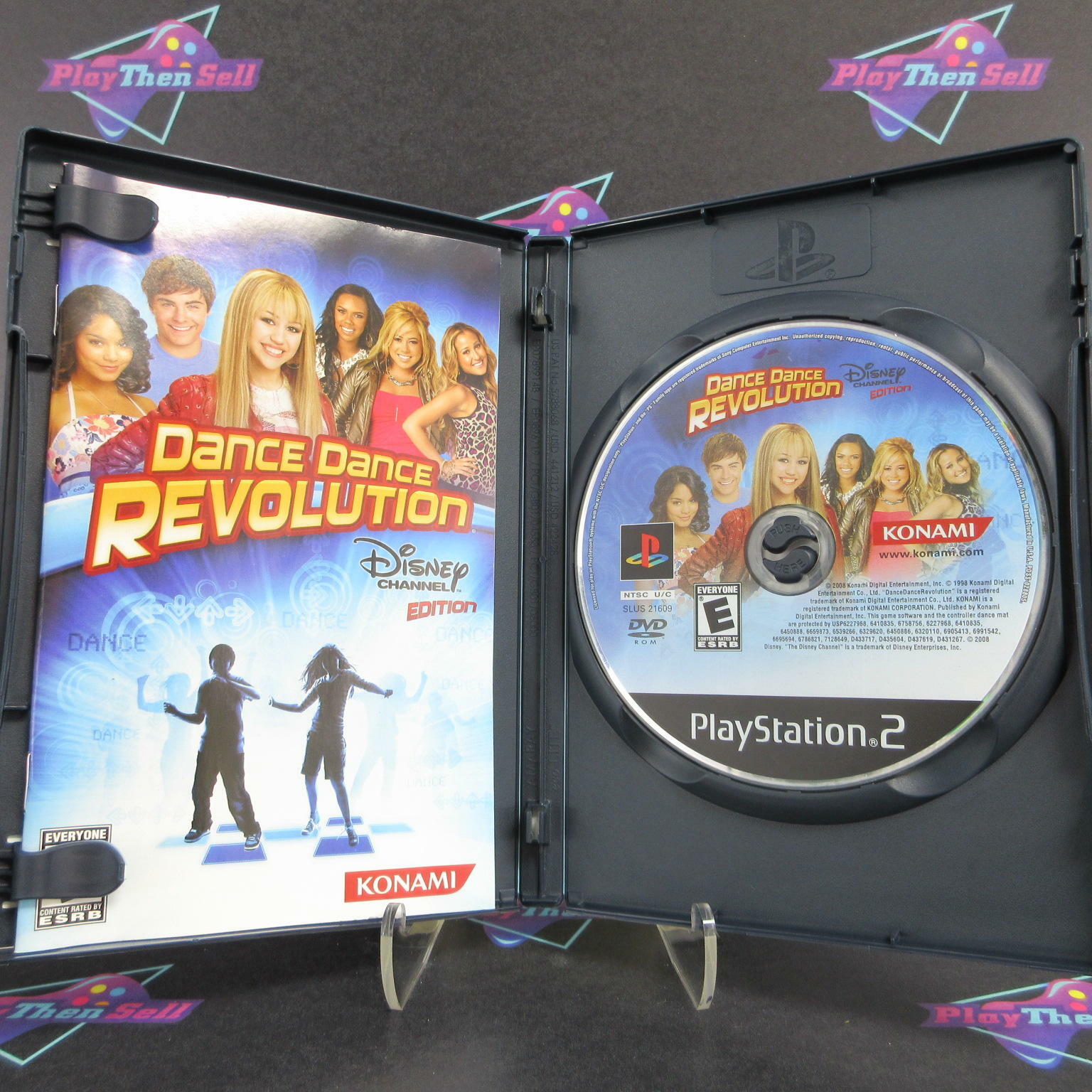 Dance Dance Revolution Disney Channel Ed PS2 PlayStation 2 - Like New