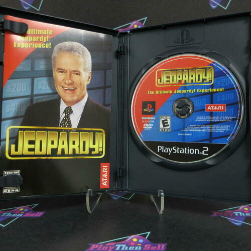 Jeopardy PS2 PlayStation 2 + Stickers - Like New