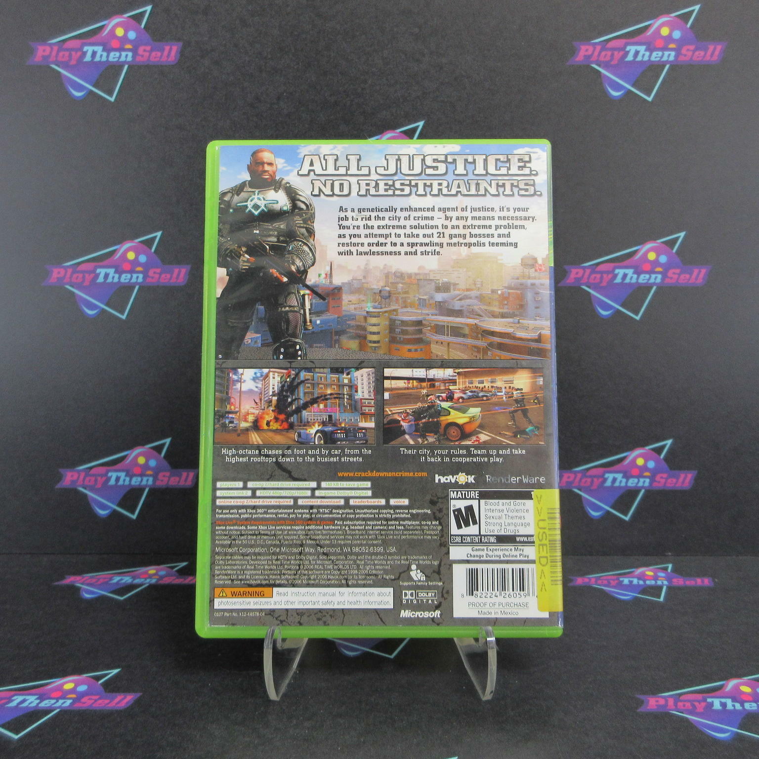 Crackdown Xbox 360 AD/NM - Good