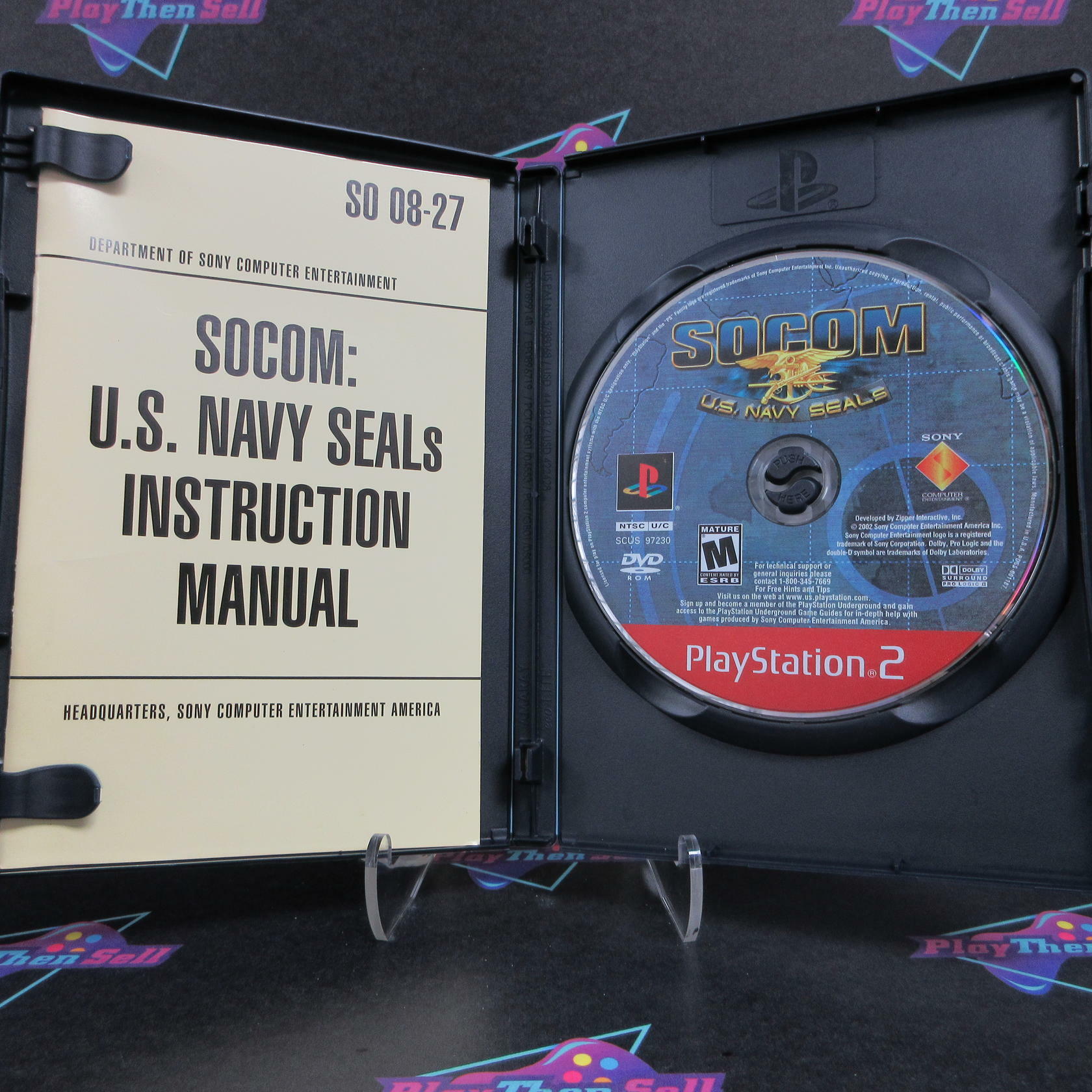 SOCOM US Navy Seals GH PlayStation 2 AD Complete CIB - Good