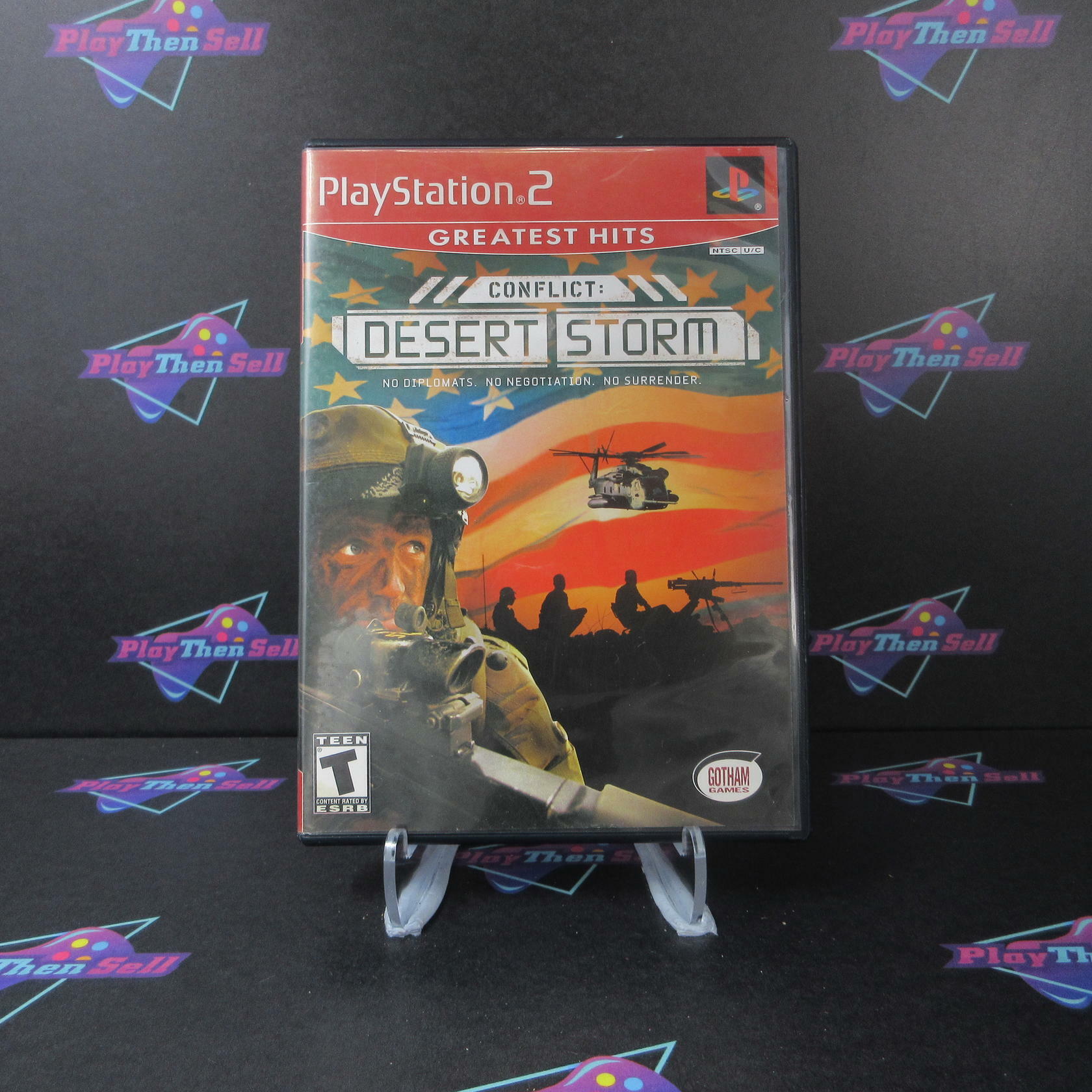 Conflict Desert Storm GH + Reg Card PS2 PlayStation 2 DD Complete CIB - Good