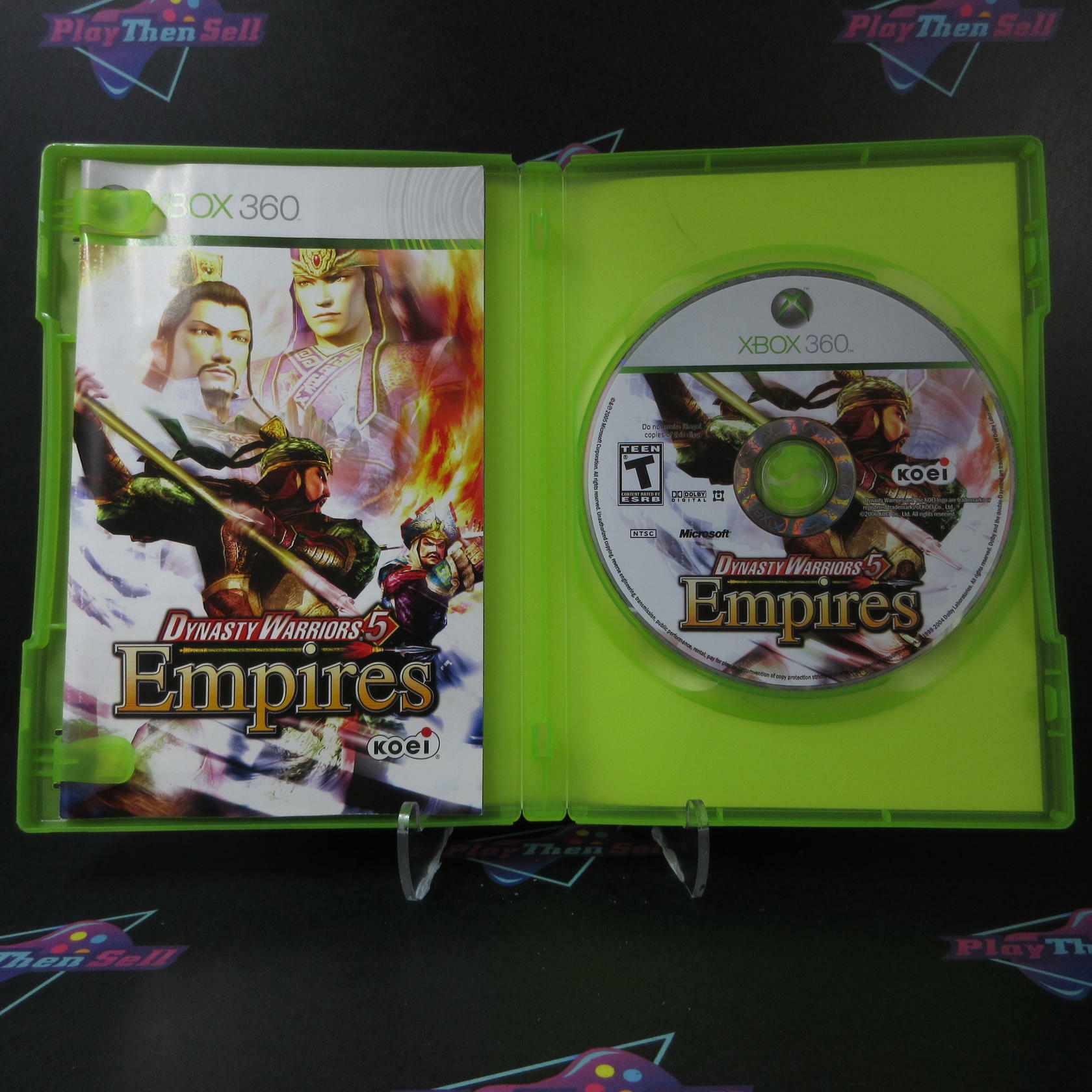 Dynasty Warriors 5 Empires Xbox 360 AD Complete CIB - Good