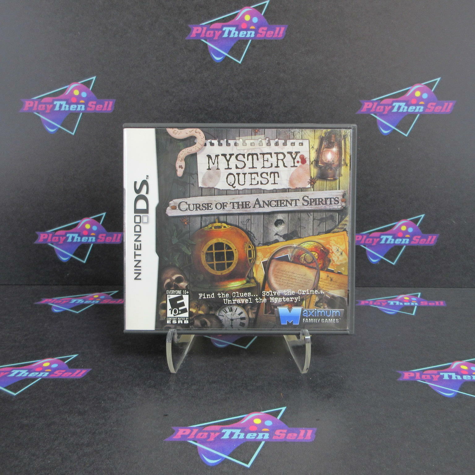 Mystery Quest Curse of the Ancient Spirits Nintendo DS - Like New