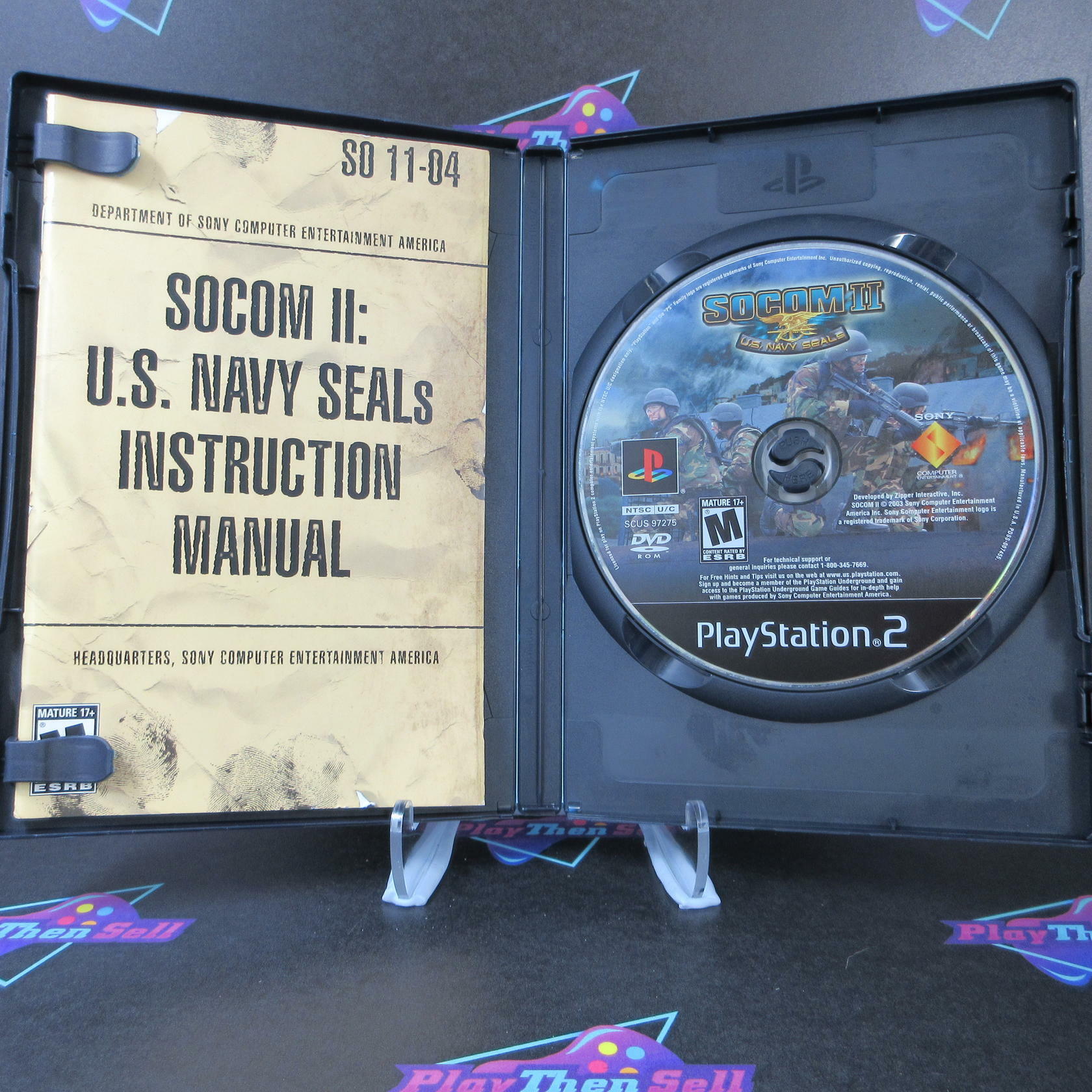 SOCOM II 2 US Navy Seals PS2 PlayStation 2 GH - Like New