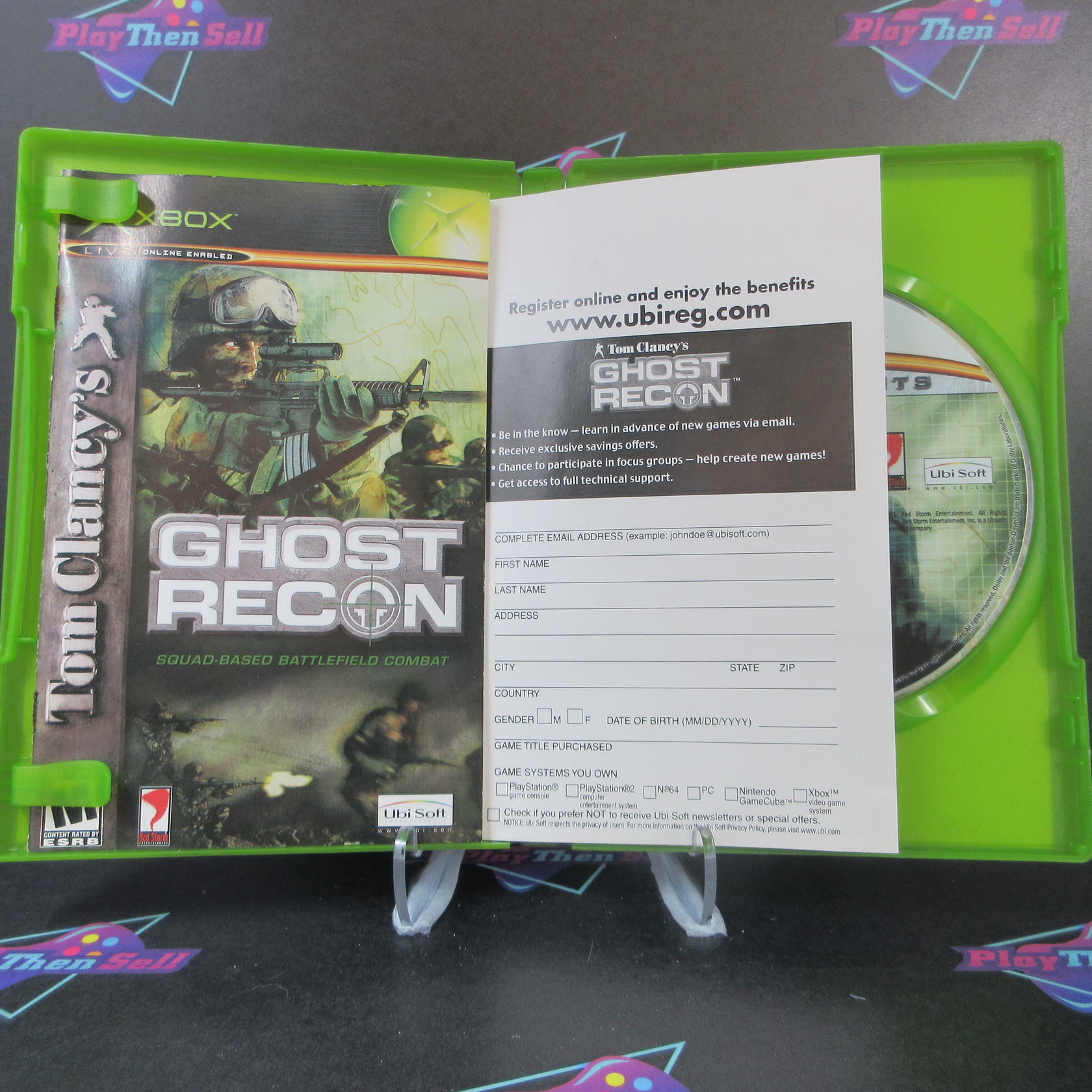 Tom Clancy's Ghost Recon Xbox PH + Reg Card AD Complete - Good