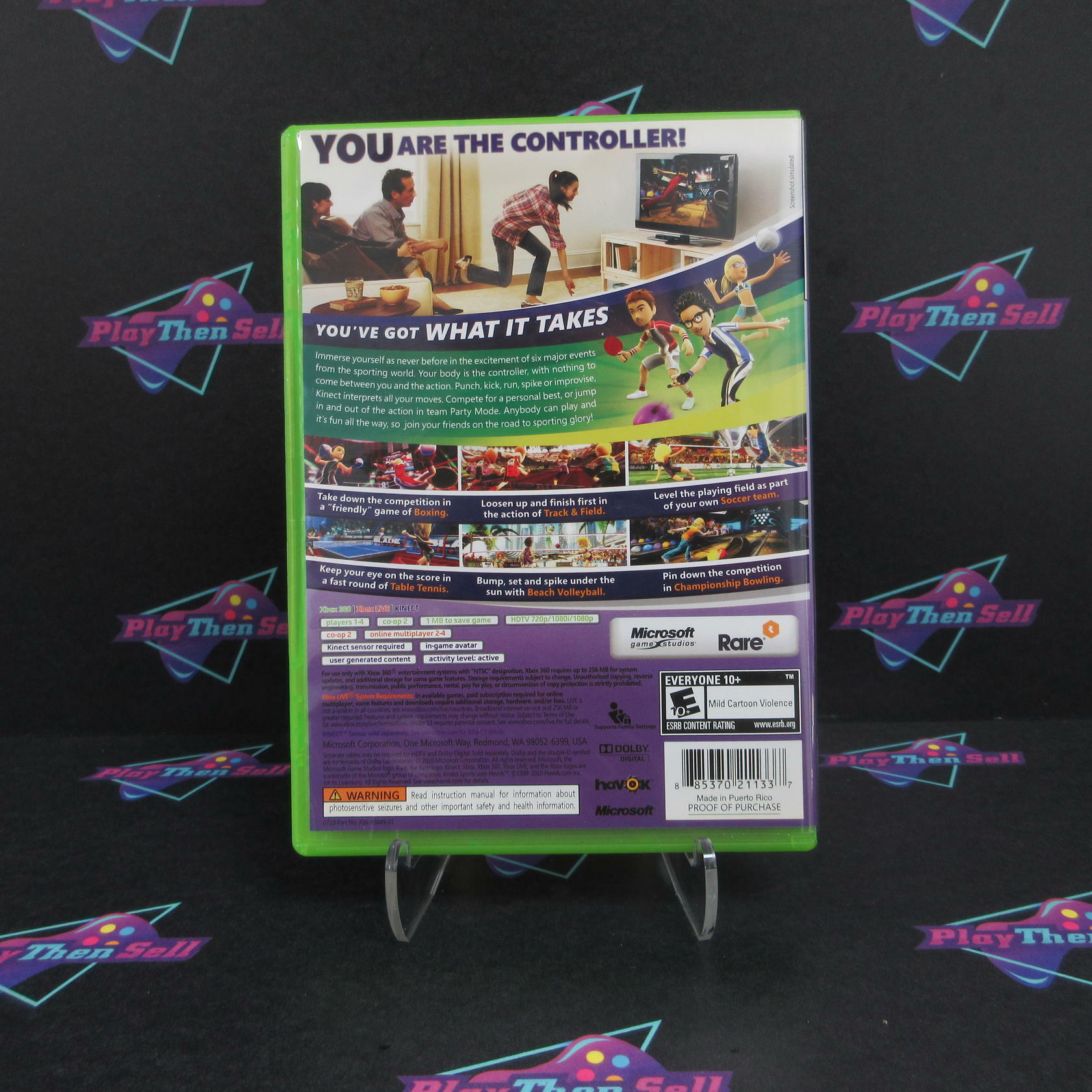 Kinect Sports Xbox 360 MD Complete CIB - Good