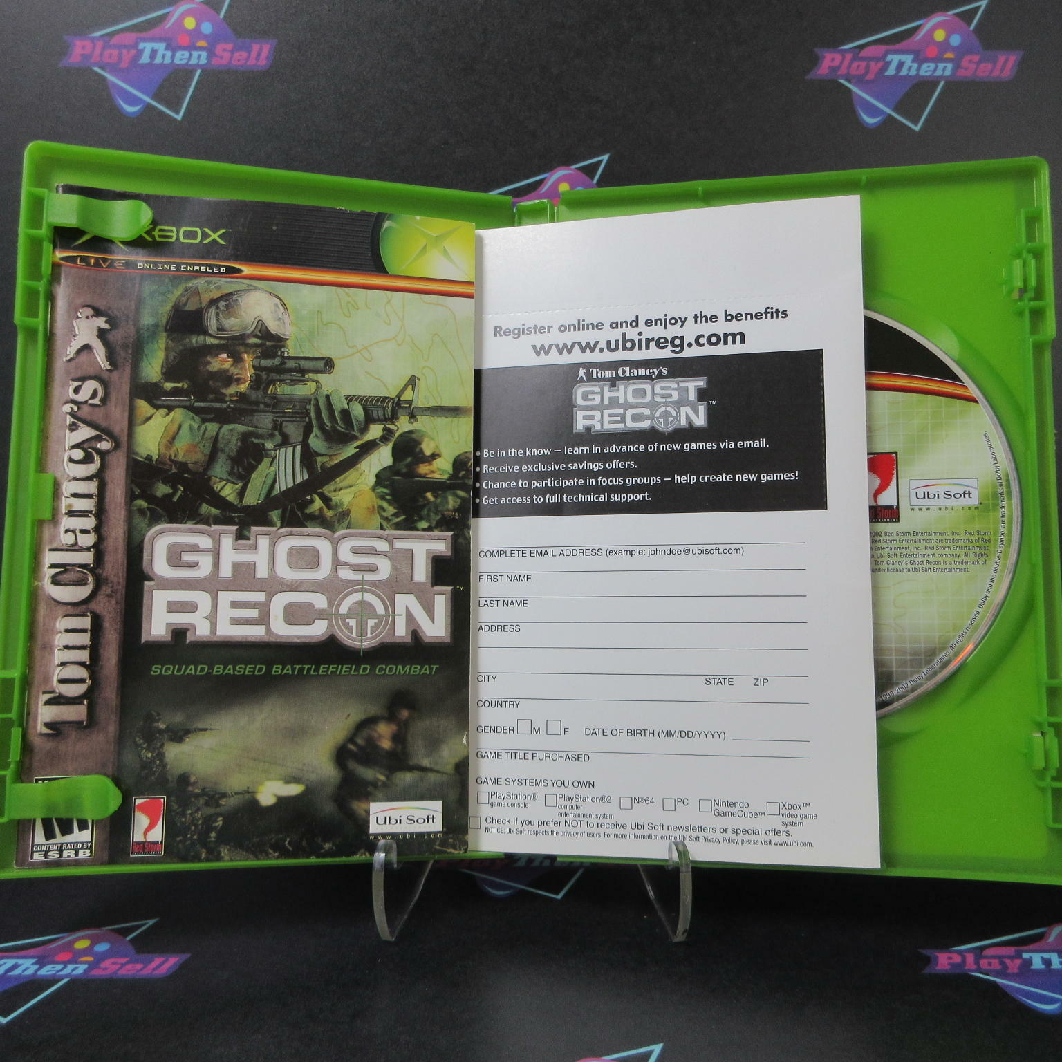 Tom Clancy's Ghost Recon + Reg Card Xbox AD Complete - Good