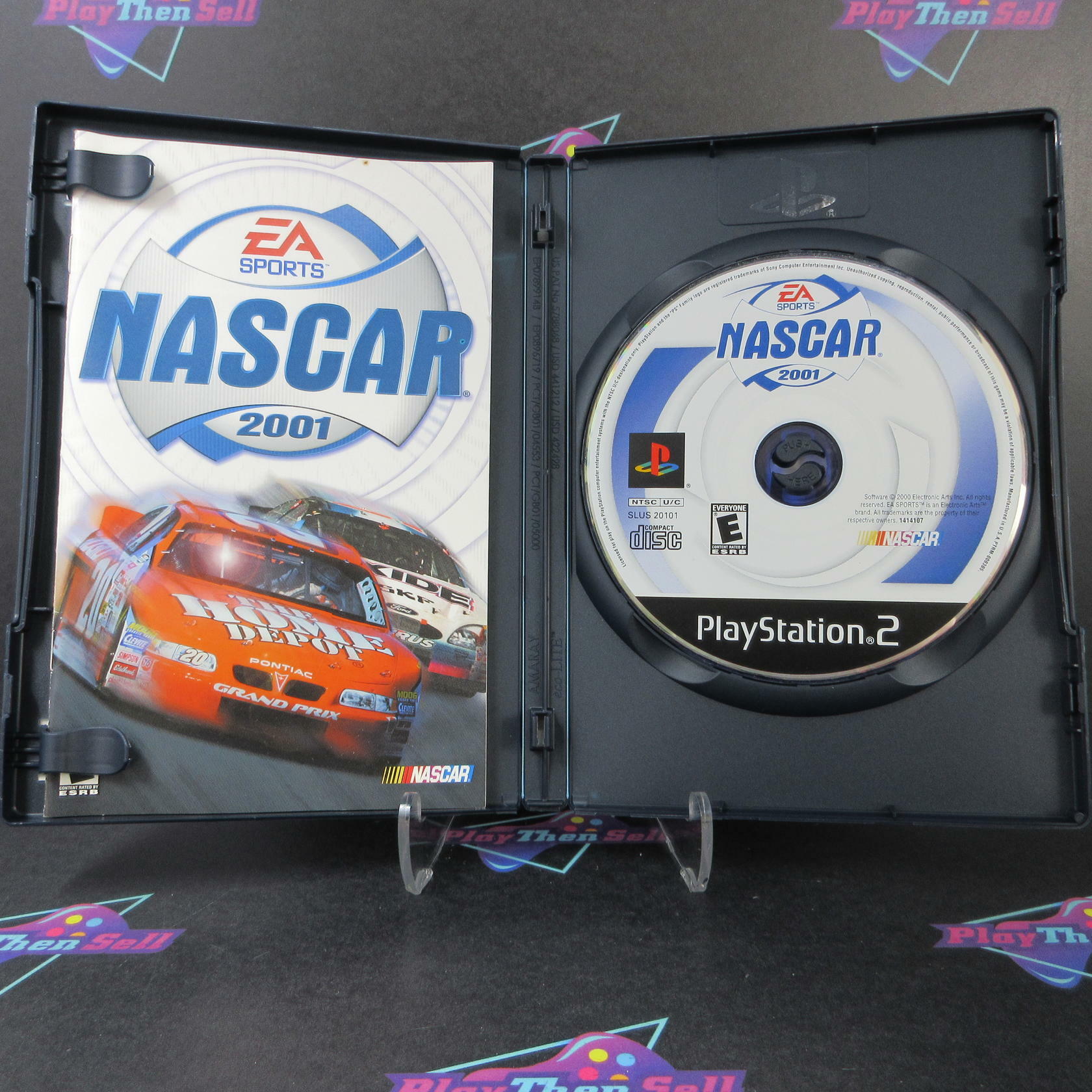 NASCAR 2001 + Reg Card PS2 PlayStation 2 AD Complete CIB - Good