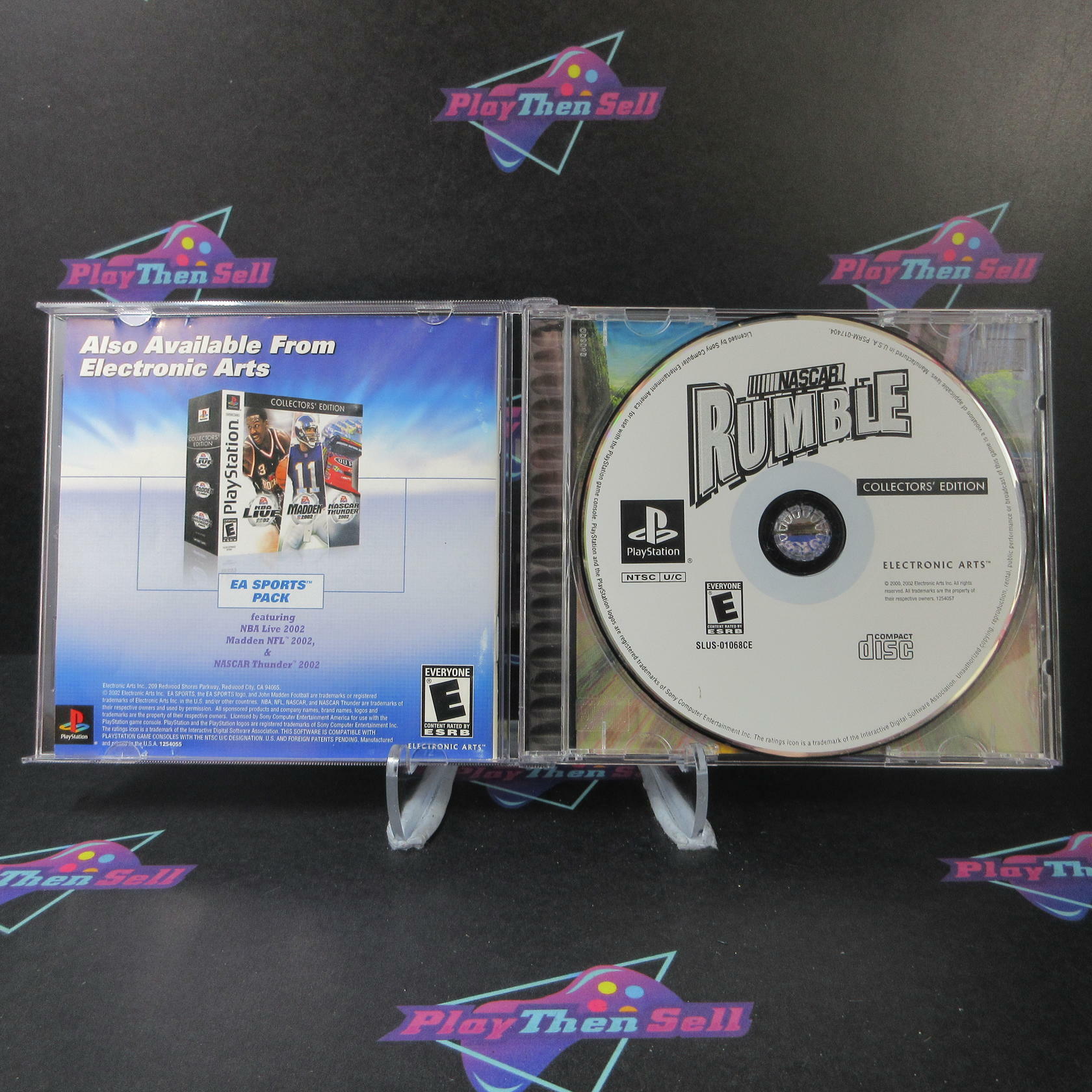 NASCAR Rumble Collector's Edition PS1 PlayStation 1 + Reg Card - Like New