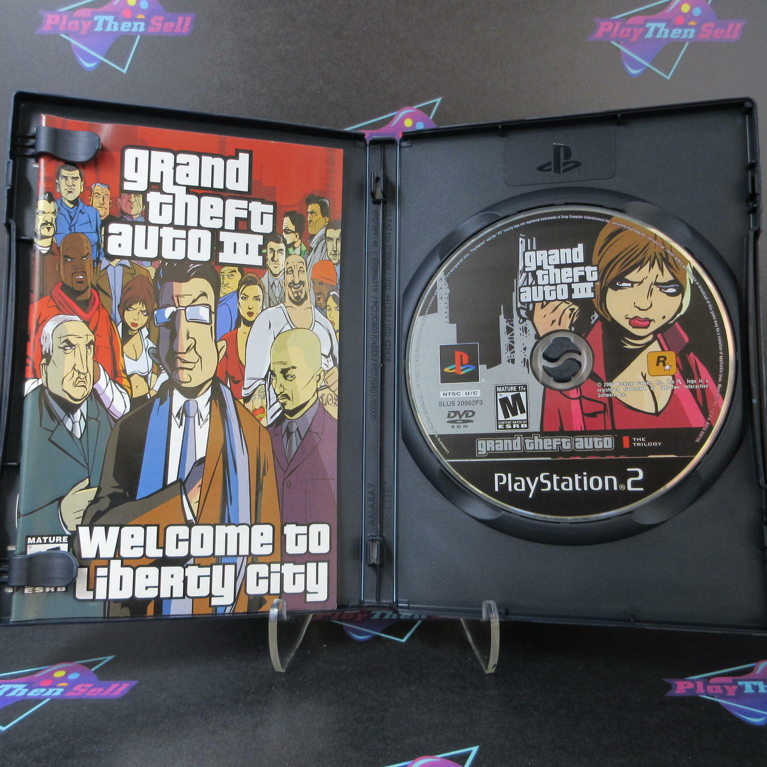 Grand Theft Auto III 3 PS2 PlayStation 2 + Map - Like New