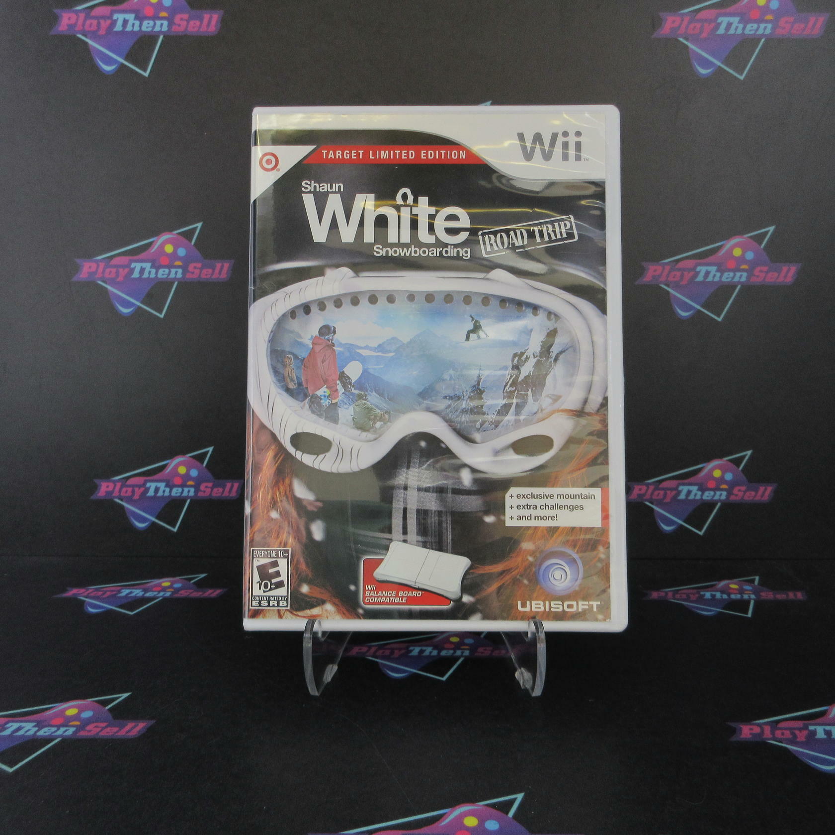 Shaun White Snowboarding Road Trip Target Edition Nintendo Wii AD Complete CIB - Good